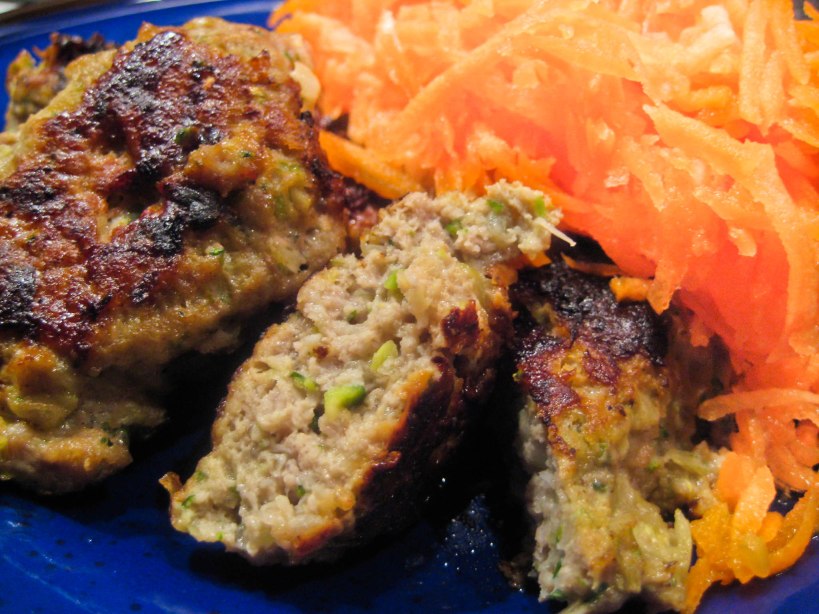 Fiberrige frikadeller med squash og hvidløg
