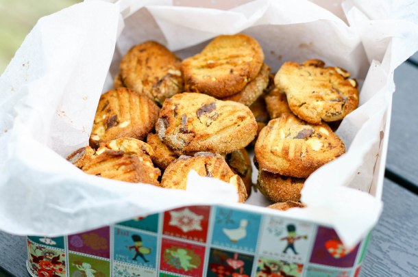 Cookies med nødder og chokolade (uden sukker og gluten)-5
