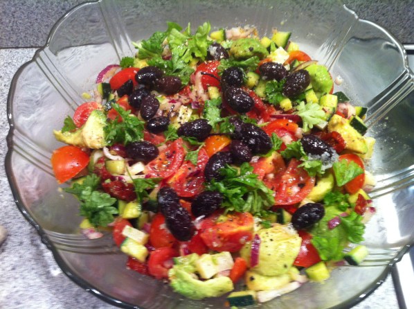 Avocado/ tomat salat