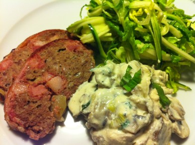 Meatloaf med bacon