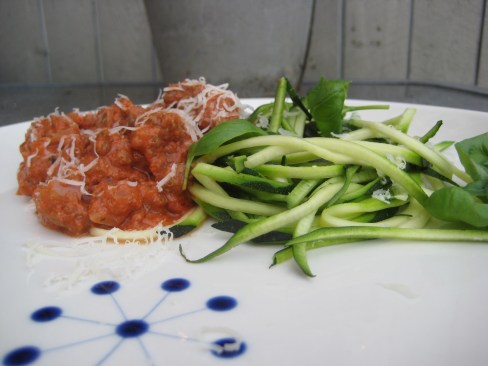 Bolognese med squash spaghetti