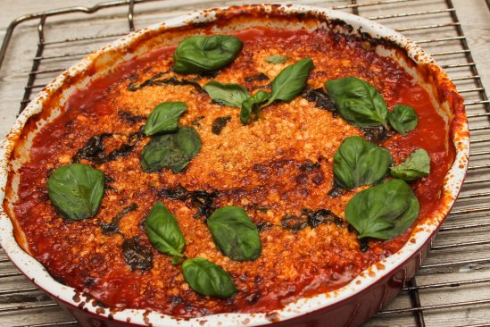 Auberginelasagne med pecorino