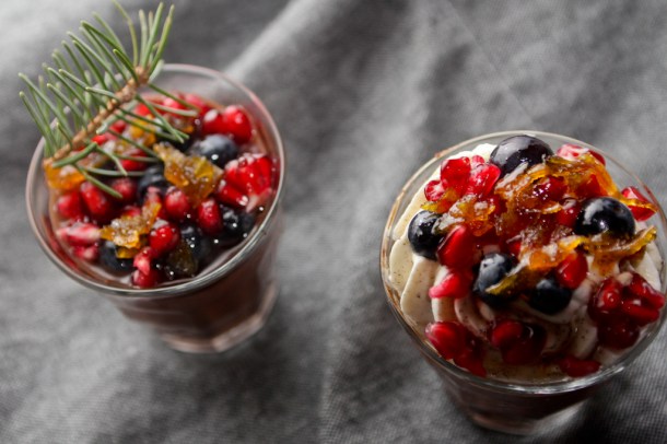 Chokolademousse med danskvand