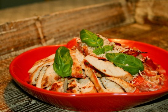 Low Carb Spaghetti Carbonara med kylling