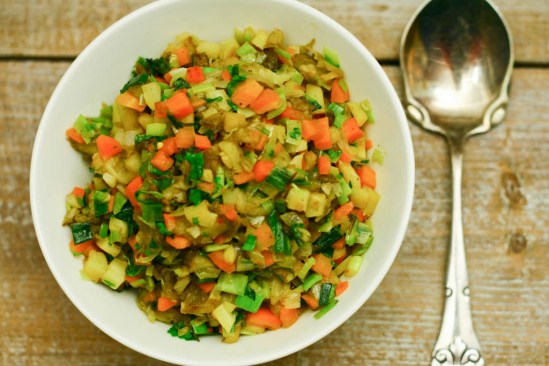 Ratatouille med bagt aubergine