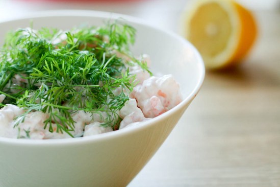 Rejesalat med dild og  lidt snyd