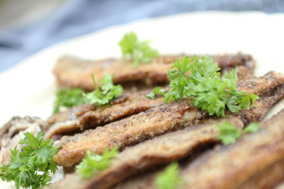 Stegte sild med low carb panering