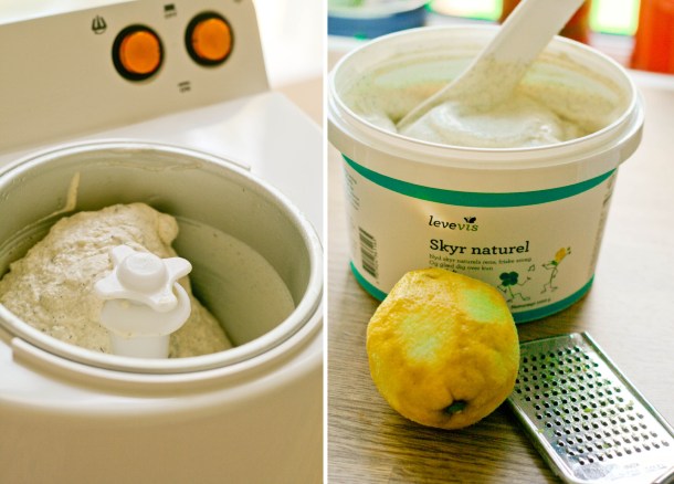 Skyr is med citron og vanilje