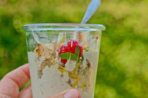 Skyr is med citron og vanilje