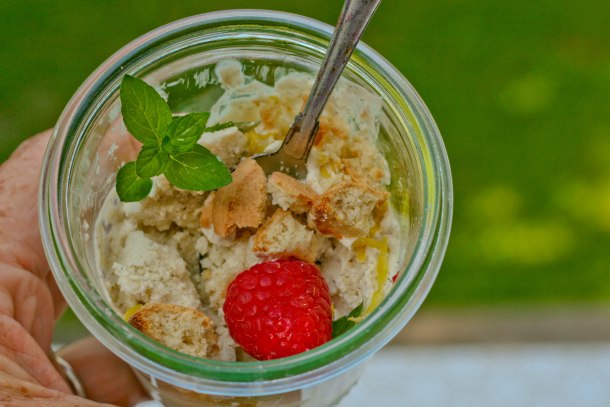 Skyr is med citron og vanilje