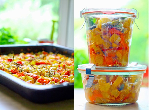 Langtidsbagt squash og tomat med parmesan-2