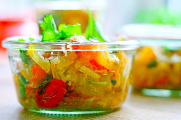 Langtidsbagt squash og tomat med parmesan-3