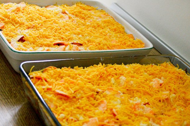 Lasagne med bacon, svampe og søde kartofler-4