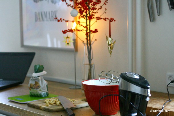 Cookies med nødder og chokolade