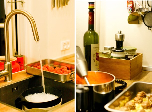 Miracle Noodles med Kødboller i Tomatsauce