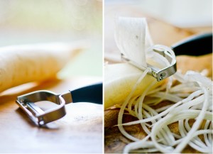 Spaghetti Carbonara med kinaradise og svampe