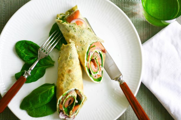 Æggewraps med spinat og røget laks-5
