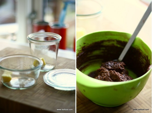 Peanutbutter chokolade kage i kop