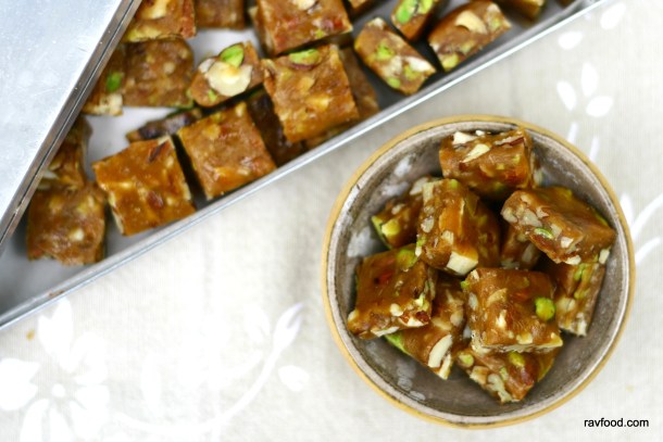 Nøddekarameller med Fibersirup