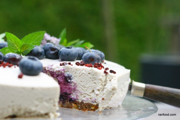 Blåbærfromage blåbær cheesecake