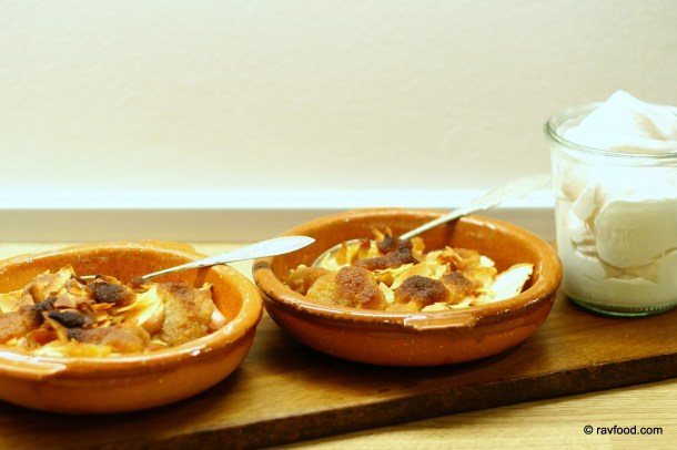 Bagte æbler med kokoscrumble