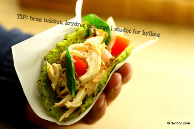 Blomkålstortilla med krydret kylling