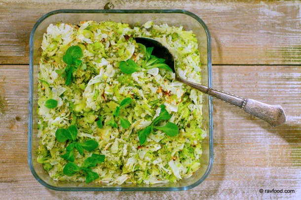 Bagte blomkåls- og broccoliflager