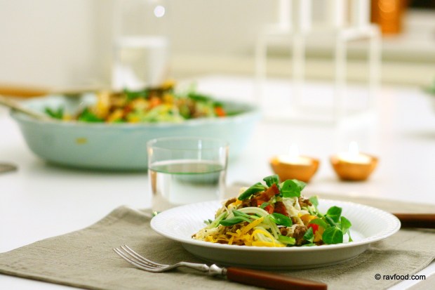 Burgersalat med ægte burgerdressing