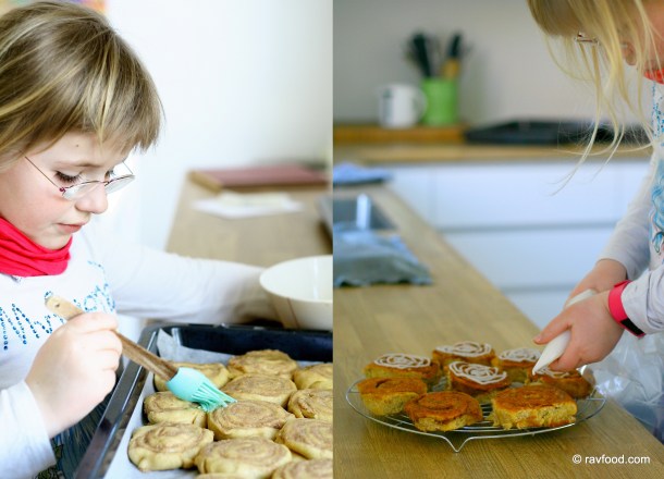 Kanelsnegle med marcipanremonce