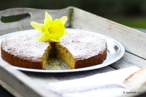 Mandelkage med appelsiner