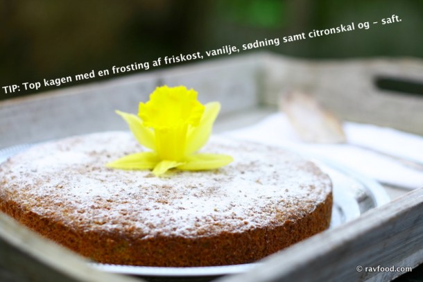 Mandelkage med appelsiner