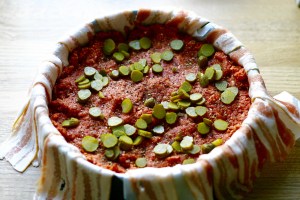 Bacon cheeseburger tærte