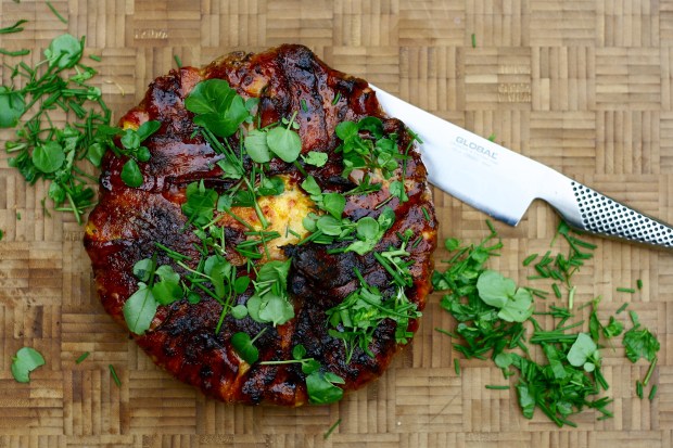 Bacon cheeseburger tærte