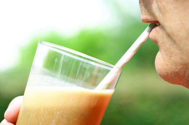 Iskaffe med proteiner