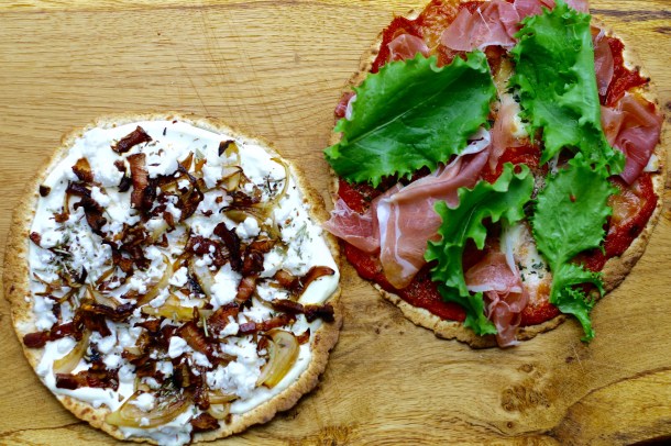 Pizza på tortillabund