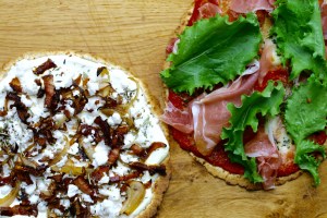 Pizza på tortillabund