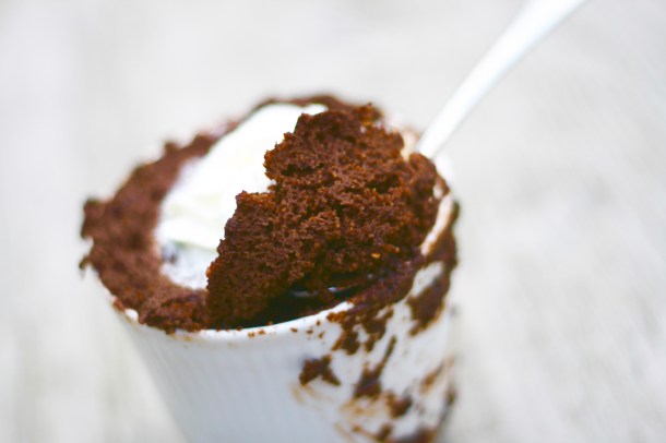 Brownie mug cake
