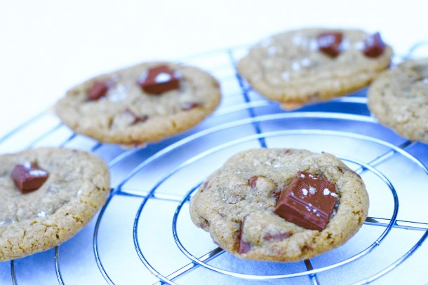 Salted Caramel Chocolate Chip Cookies