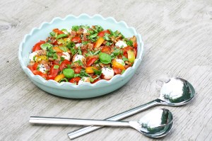 Tomatsalat med bacon