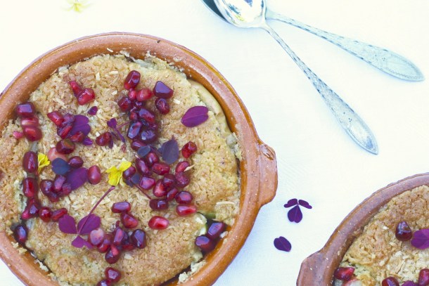 Æblekage med kokoslåg