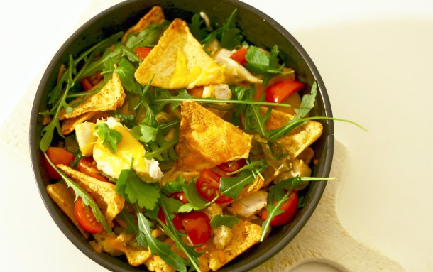 Low carb nachos med kylling og ost - og masser af proteiner