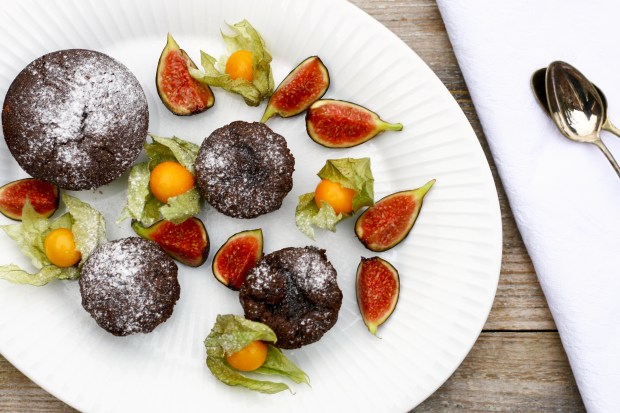 Mandelchokoladekage med olivenolie