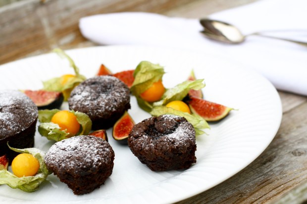 Mandelchokoladekage med olivenolie